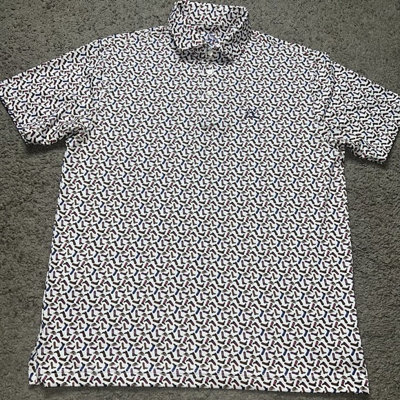 New Rhoback Western Cowboy Hat Boots Men's Performance Polo Size M - Picture 2 of 6